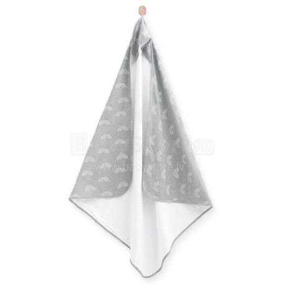 Jollein Bathcape Rainbow Art.534-571-65290 Grey  Bērnu Dvielis ar kapuci 100x100 cm