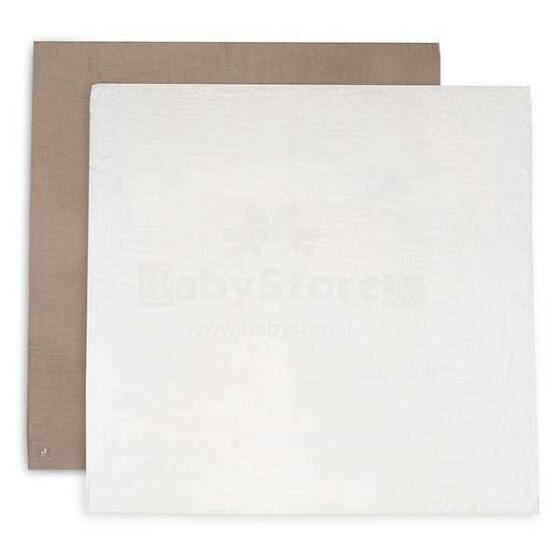 Jollein Bamboo Cotton Art.435-852-65310 Pale Pink Augstākās kvalitātes ietīšanas autiņš no bambusa,2 gb. (115x115 cm)