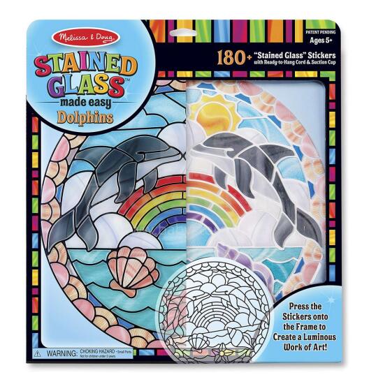 Melissa&Doug Stained Glass Dolphins Art.19291