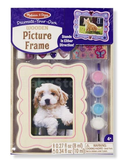 Melissa&Doug Picture Frame Art.18855 Koka komplekts-Izkrāso pats