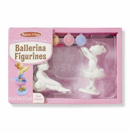 Melissa&Doug Ballerina Figurines Art.19545 Komplekts-Izkrāso pats
