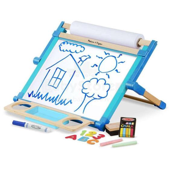 Melissa&Doug Deluxe Tabletop Art.12790 Galda molberts ar magnētu dēli