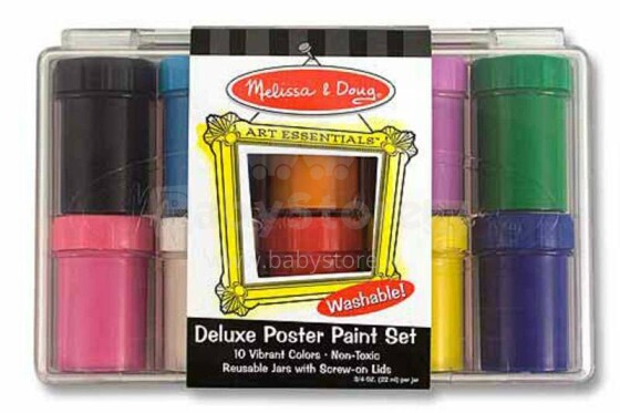 Melissa&Doug Poster Paint Set Art.14123   Набор красок-гуашь,9шт.