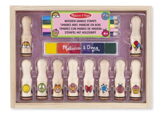 Melissa&Doug Deluxe Stamp Sets Art.12306 Komplekts zīmogs ar tintēm