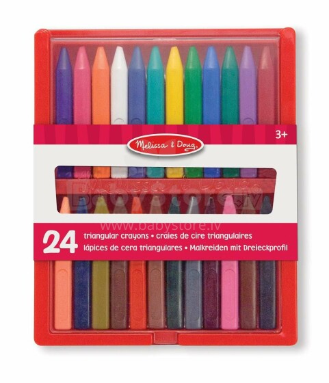 Melissa&Doug  Crayons Art.14136   värvilised värvipliiatsid 24 tk.