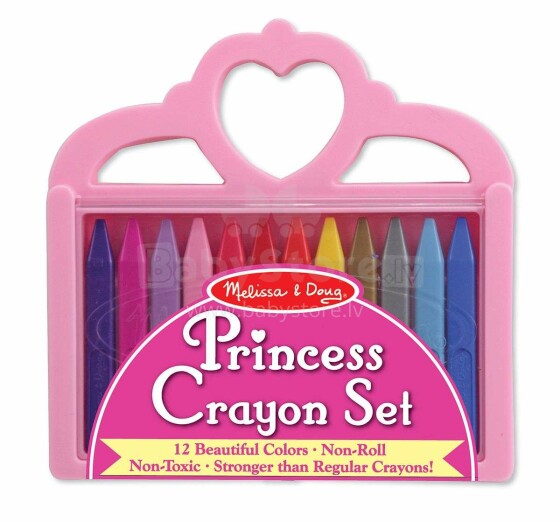 Melissa & Doug Princess Crayons 14155 spalvotos kreidos 12 vnt