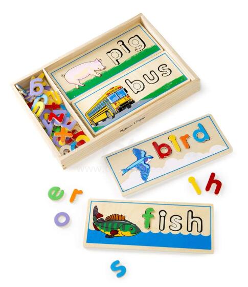 Melissa&Doug See&Spell  Art.12940 Koka  rotaļlieta Burti