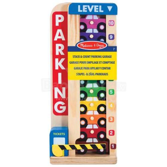 Melissa&Doug Parking Garage  Art.15182  Деревянная развивающая парковка