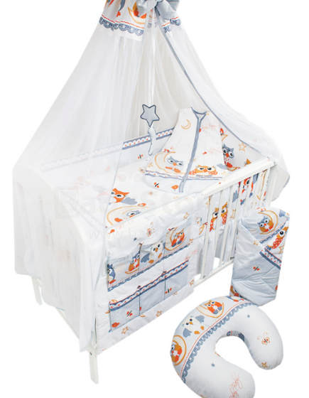 Ankras K-3  Kokvilnas gultas veļas komplekts no 3 daļām  (135x100/40x60x360)