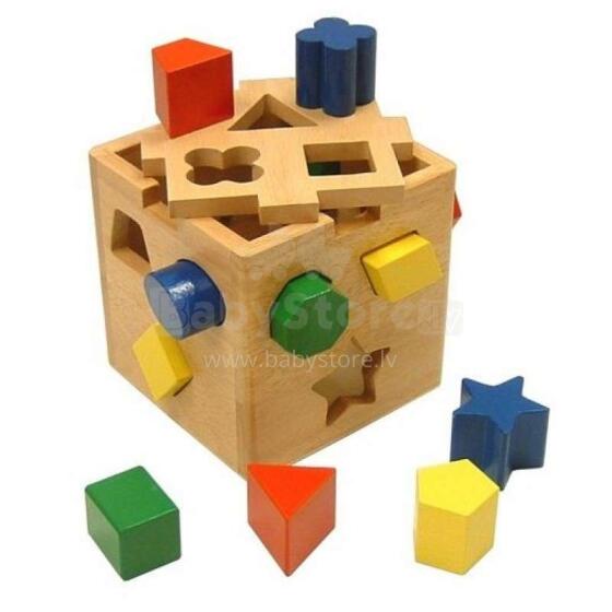 Melissa&Doug Shape Sorting Art.10575  Деревянный куб с фигурками