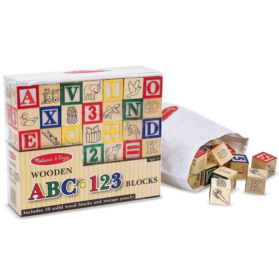 Melissa&Doug Wooden ABC  Art.11900 Деревянные кубики