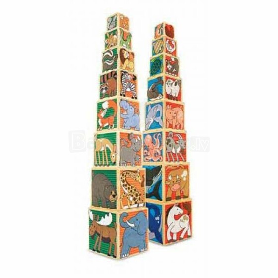 Melissa&Doug Wooden Blocks   Art.14207 Art.12782 Набор деревянных кубиков