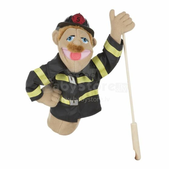 Melissa&Doug Puppets Firefighter Art.12552  Kvaliteetne pehme mänguasja nukk käes
