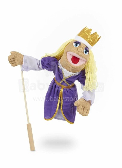 Melissa&Doug Puppets Princess Art.13892  Kvaliteetne pehme mänguasja nukk käes