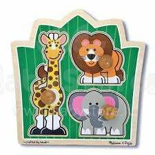 Melissa&Doug Puzzles Jungle Art.13375  Деревянный пазл для малышей