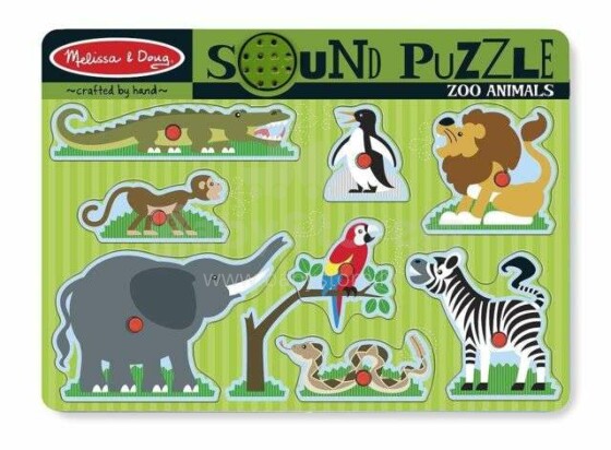 Melissa&Doug Sound Puzzles Zoo Art.10727  Деревянный музыкальный пазл