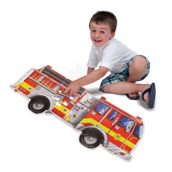 Melissa&Doug Floor Puzzle Fire  Art.10436  Напольный мягкий коврик пазл (24 шт.)