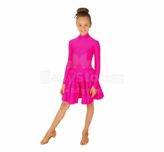 Sport Dance Art.98739 Įvertinimo standartinė šokių mergaičių suknelė ilgomis rankovėmis