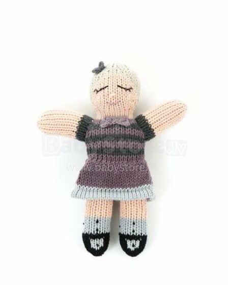 Smallstuff Crochet Doll Julie Art.40012-02  Вязаная детская игрушка из натурального бамбука,18см