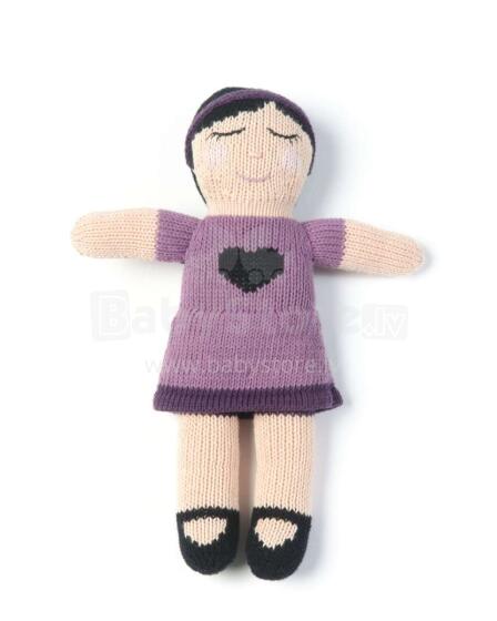 Smallstuff Crochet Doll Sarah Art.40012-03 Mīkstā adīta rotaļlieta no dabiska bambusa,18cm