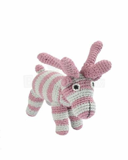 Smallstuff  Crochet Animals Art.40008-14  Kootud laste mänguasi on valmistatud looduslikust bambusest
