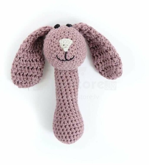 Smallstuff Crochet Maracas Rabbit Art.40005-26  Погремушка вязаная  для новорожденных