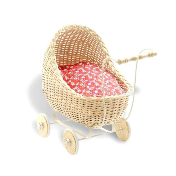 Smallstuff Doll Stroller Nature Art.51001-05  Moderni rati lellēm ar matraci