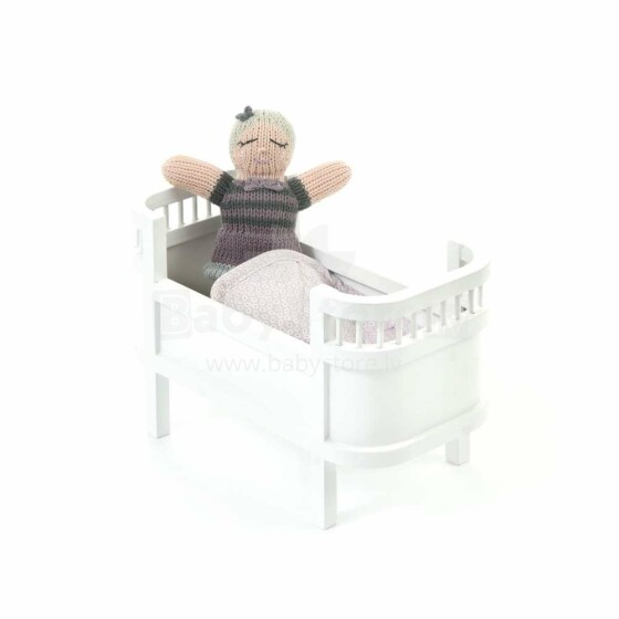 Smallstuff Rosalline Doll Bed Art.40040-02  Gulta lellēm ar gultu veļu