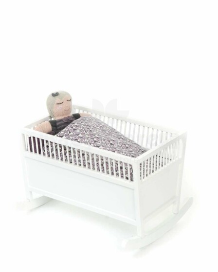„Smallstuff Rosalline Cradle Art.51002-02“ lova lėlėms su patalynės užvalkalais