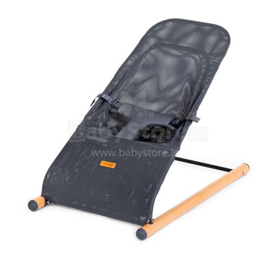 Childhome Evolux Bouncer Art.CHEVOBONA Anthracite Ergonomisks šūpuļkrēsliņš