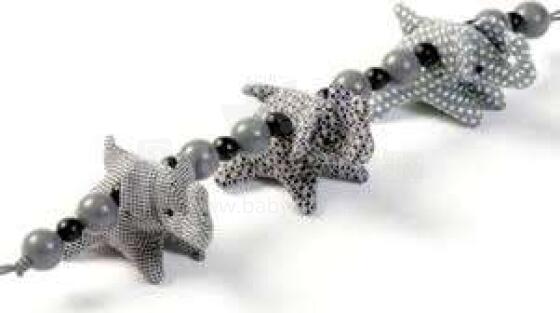 Smallstuff Stroller Chain Knittet Art.41000-11  Подвесная  игрушка в детскую коляску из натурального хлопка