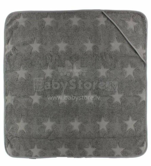 Smallstuff Baby Towel Grey Art.72001-02 Махровое полотенце с капюшоном (85х85 см)