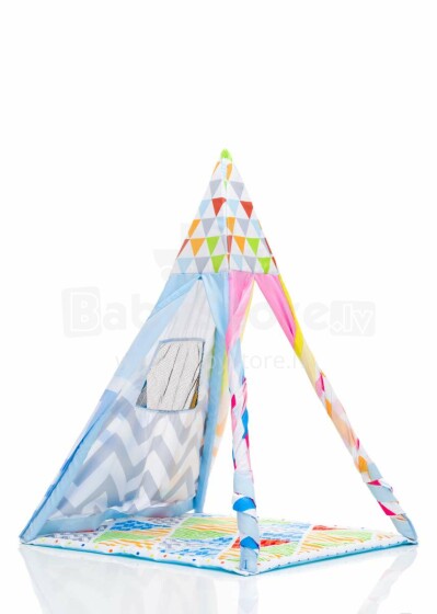„Teepee Playtent Art.CC8727“ spalvota palapinė vaikų kambariui