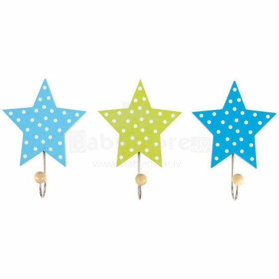 JaBaDaBaDo Hooks Star Art.R16014  Детская вешалка,3 шт