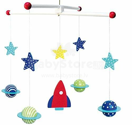 JaBaDaBaDo Mobile Planet Art.T218 Bērnu koka piekarināmā  rotaļlieta bērnu ratos/gultai