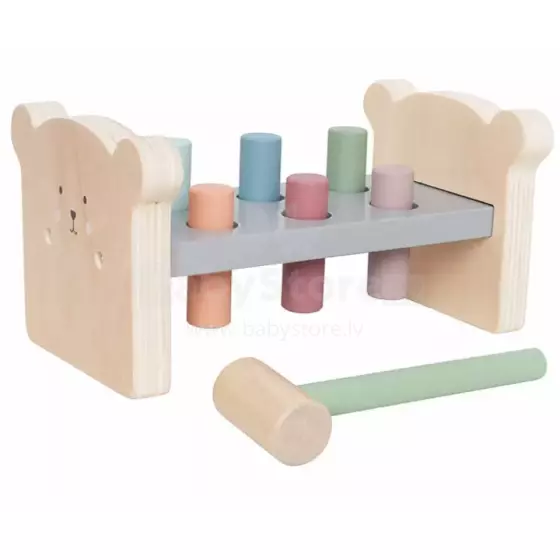 JaBaDaBaDo Hammerpeg Art.C2517 Wooden educational toy with a hammer