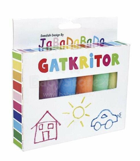 JaBaDaBaDo Chalks Art.R15052 цветные  мелки - упаковка 6 шт.