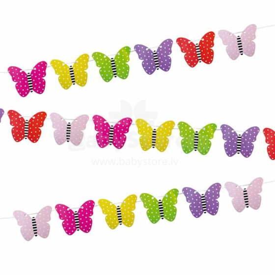 JaBaDaBaDo Flagline Paper Butterfly Art.Z17054 Vītne svētkiem
