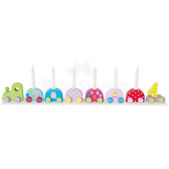 JaBaDaBaDo Candle Stick  Art.T222 Деревянный паровозик для свечек