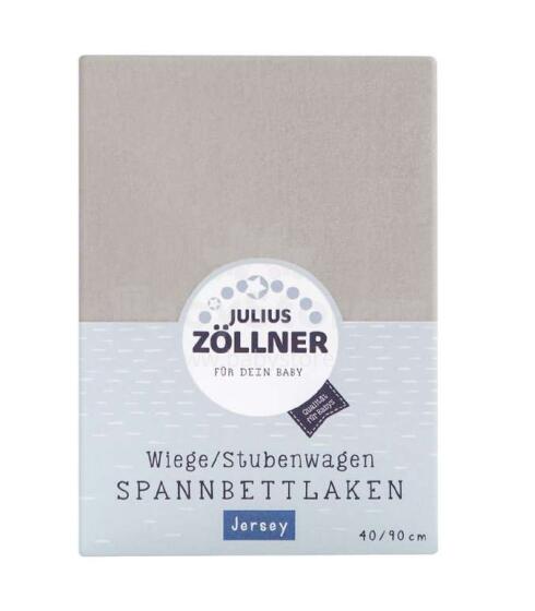 Julius Zöllner Jersey Taupe Art. 8330147540 Простынь с резинкой для колыбели 90x40см