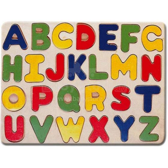 Bino Puzzle ABC  Art.BN88045 Koka puzle Alfabēts