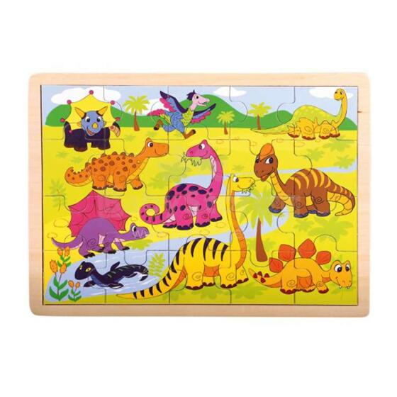 Bino Puzzle Dinosaurs Art.BN88079 Koka puzle Dinozauri