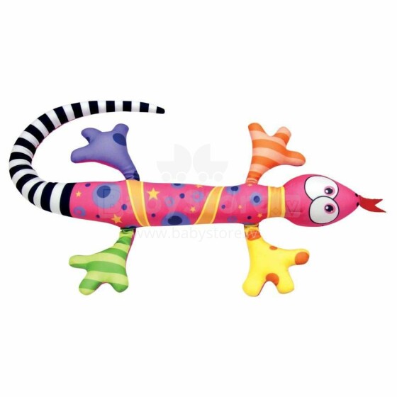 Bino Lizard  Art.BN33022 Pink Mīksta rotaļlieta