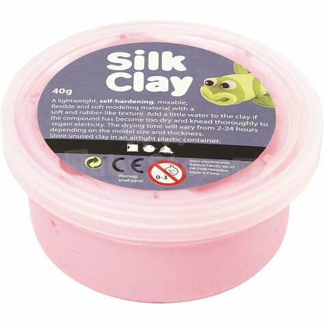 Silk Clay Art.79109 Pink Zīda modelēšanas masa,40gr.