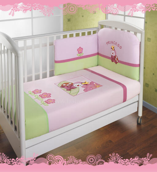 FERETTI Princess Terzetto Pink - Gultas veļas komplekts
