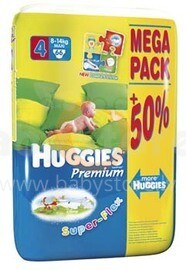 „Huggies Super-Flex Premium GIGA PACK“ 4 dydis