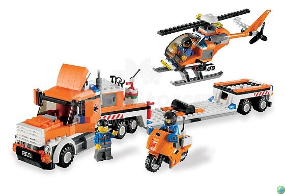7686 Лего Игрушка Город Транспортный вертолет / Lego City Helicopter Transporter