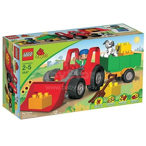 LEGO DUPLO Lielais traktors (5647) konstruktors