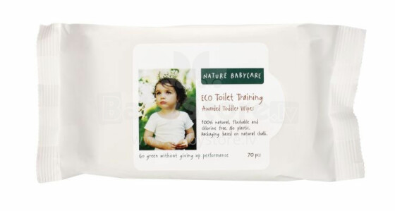 Nature Babycare EKO 5401 tualetinės drėgnos servetėlės vaikams, kurie jau vaikšto 60vnt