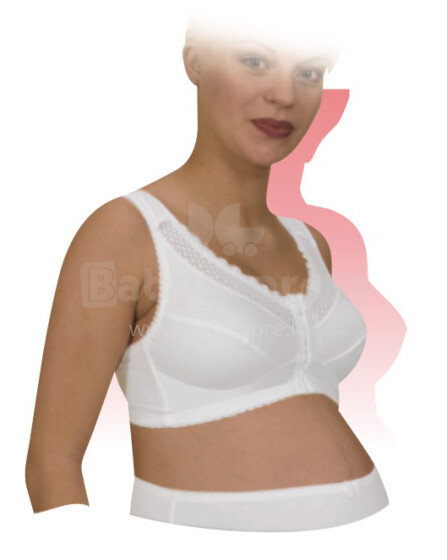 ELAST 0112 „Juta Medical“ elastinga nėščiųjų liemenėlė su užsegimu
